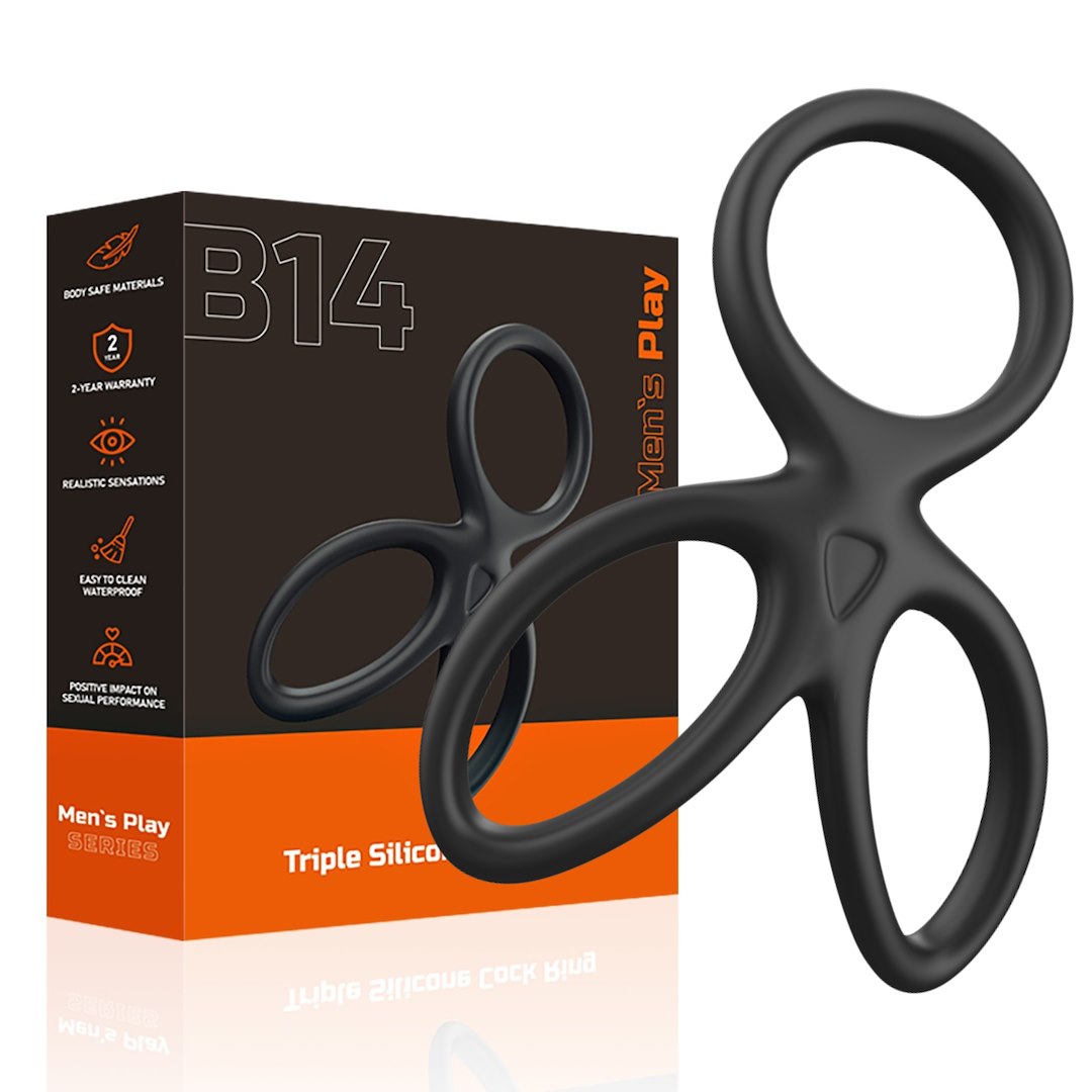 Erospace Men's Play B14, 3-in-1 Cockring