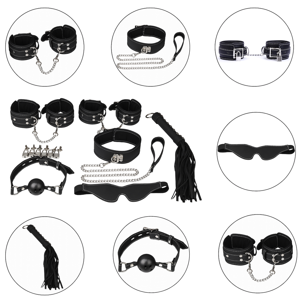 LUXURY BDSM SET WITH 7 PRODUCTS EROSPACE WILD PLAY C10