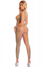 ROY G. BIV 2PC BODYSTOCKING REGENBOOG, OS