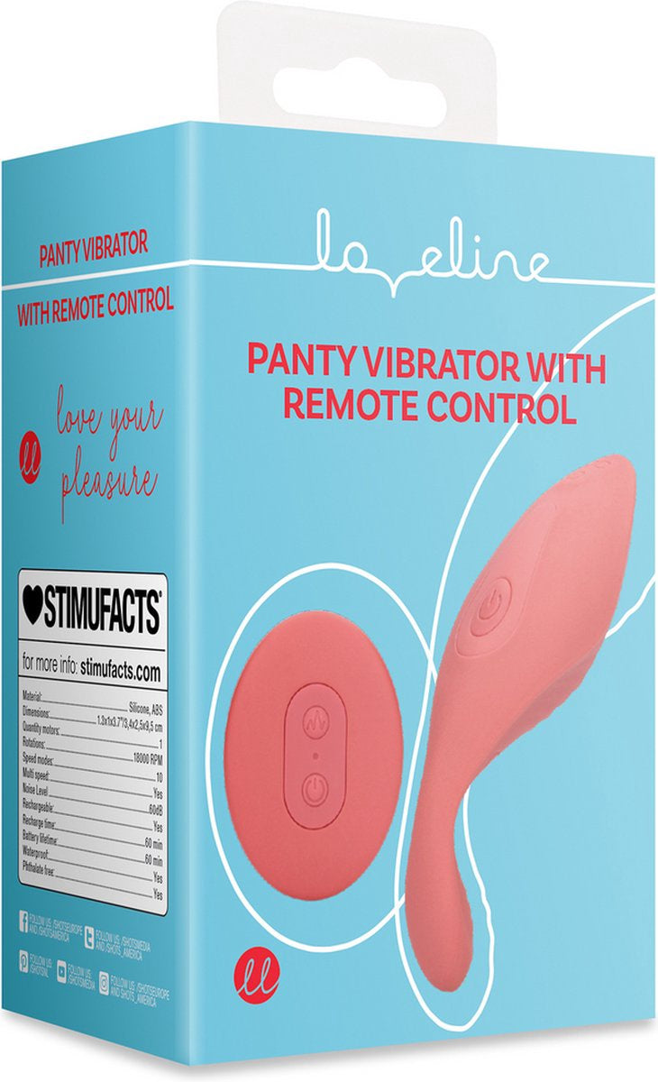 Panty Vibrator met Afstandsbediening Brighto Rood