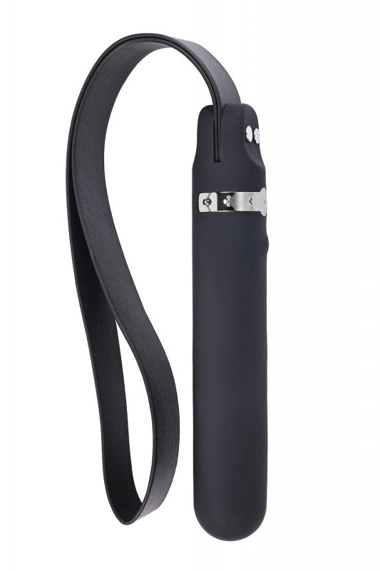 Adam & Eve Spank Me Vibe Rechargeable Silicone Vibrator With Slap Strap End