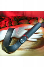 Adam & Eve Spank Me Vibe Rechargeable Silicone Vibrator With Slap Strap End