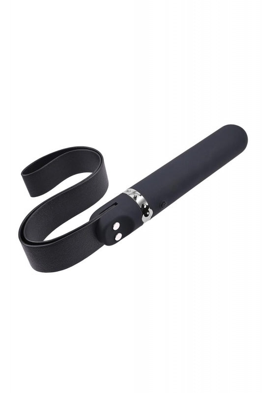 Adam & Eve Spank Me Vibe Rechargeable Silicone Vibrator With Slap Strap End