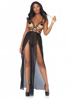Cage Maxi dress and g-string