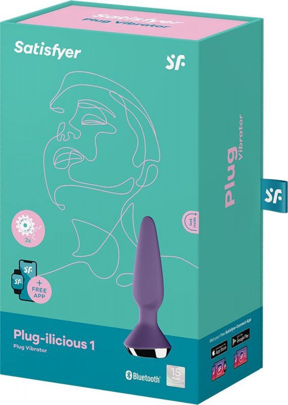 SATISFYER PLUG-ILICIOUS 1 VIBRERENDE ANALE PLUG PAARS