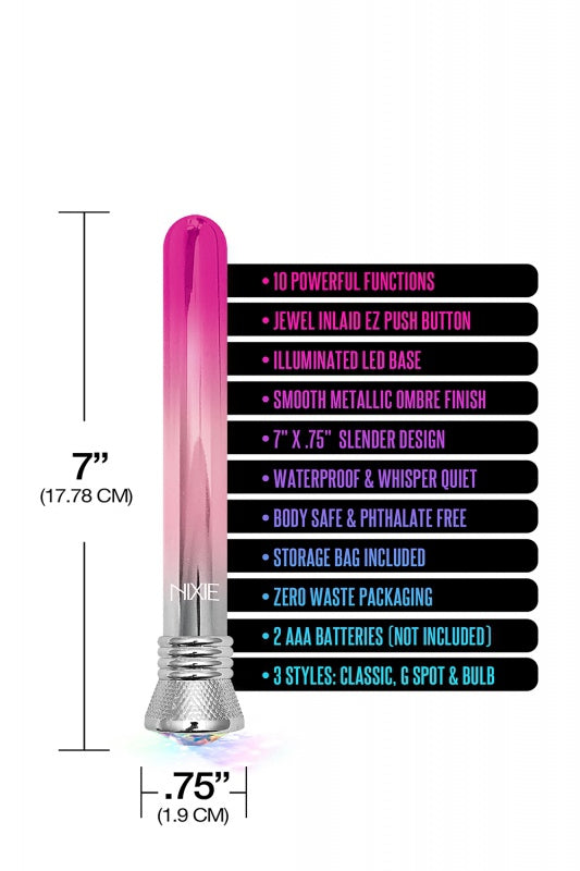 NIXIE JEWEL OMBRE CLASSIC VIBE ROZE GLOED