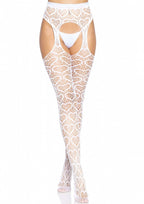 Heart Net Suspender Hose