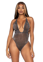 Lurex  en amp rhinestone teddy