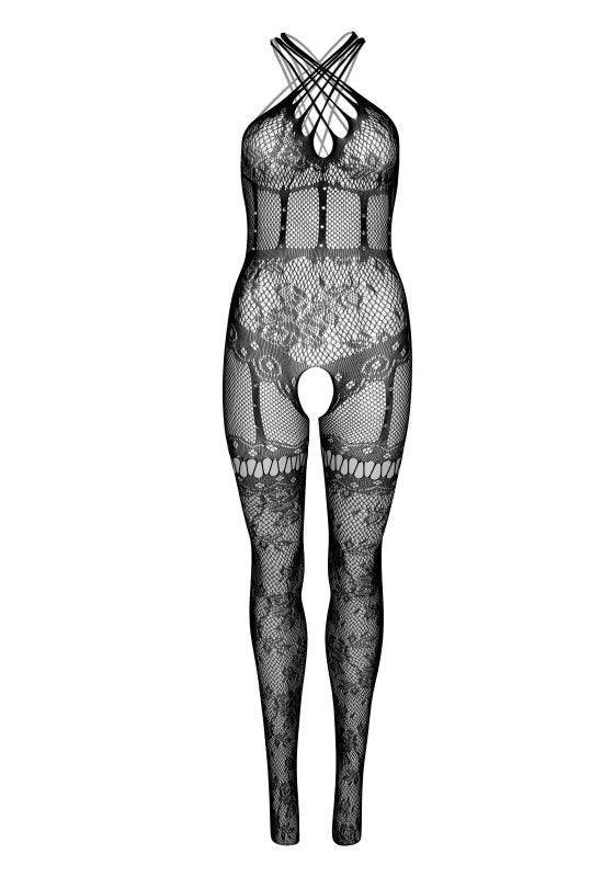 Strappy halter bodystocking 89276