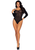 Mosaic snap crotch bodysuit