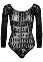 Mosaic snap crotch bodysuit