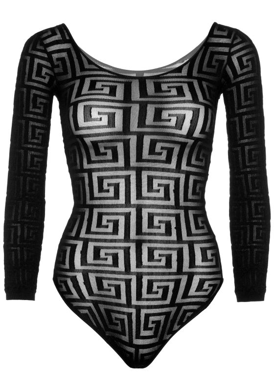 Mosaic snap crotch bodysuit