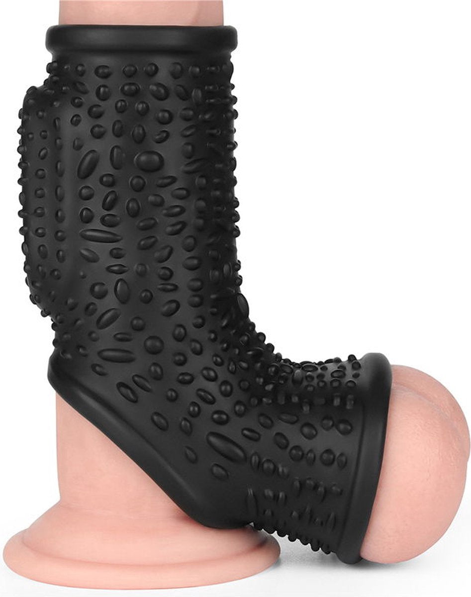 LoveToy - Drip Knights Ring  Vibrerende Penis en Scrotum Sleeve - Ø 2,8 cm
