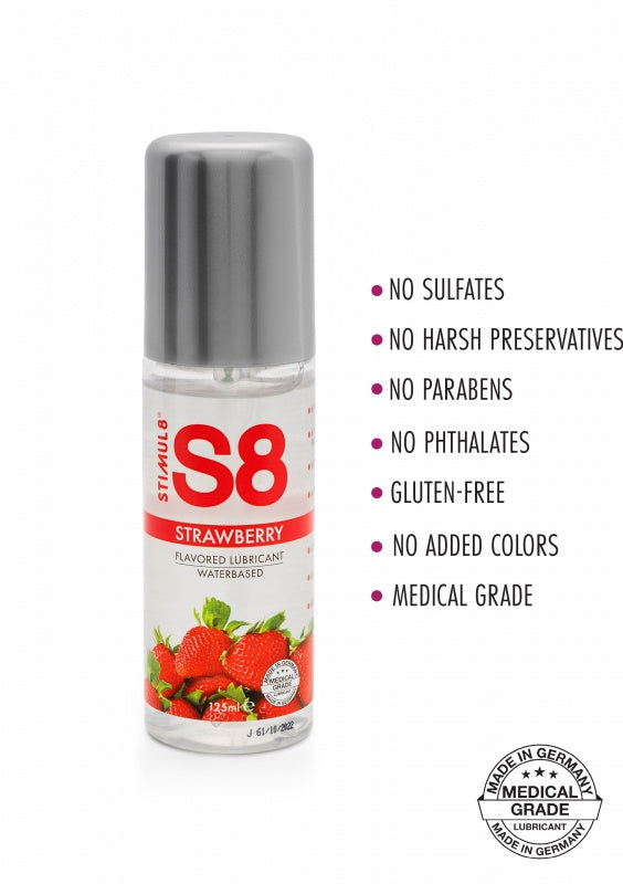 S8 WB Flavored Lube 125ml Aarbei