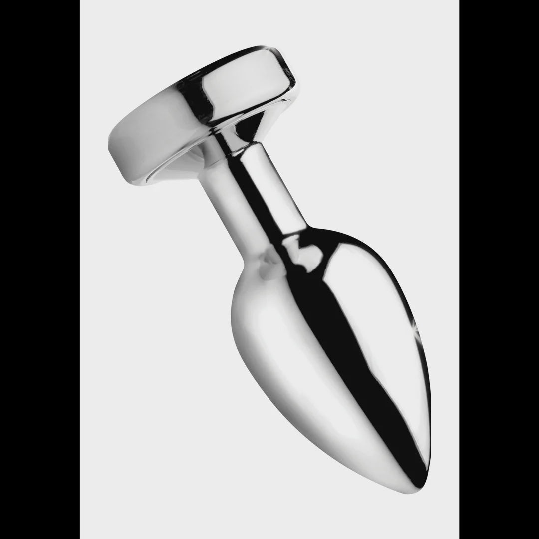 Light Up Butt Plug Metal Medium