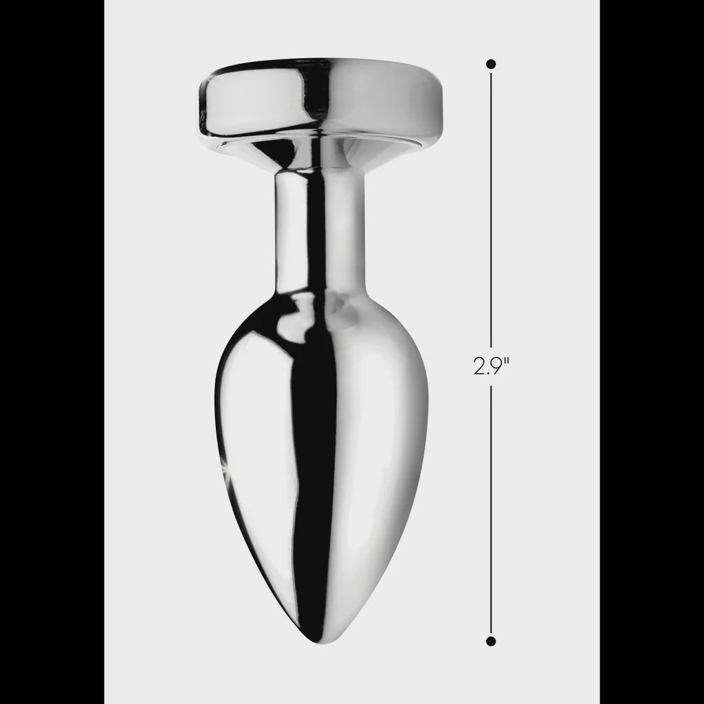 Light Up Butt Plug Metal Medium