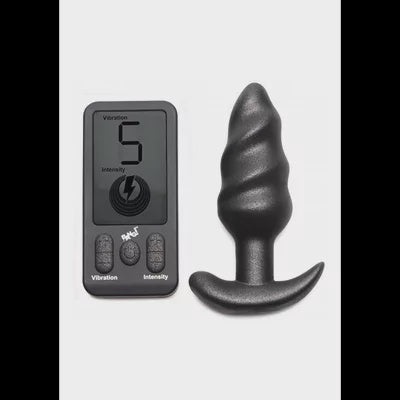 Vibrating Swirl Plug with Remote Control 25 Speeds
