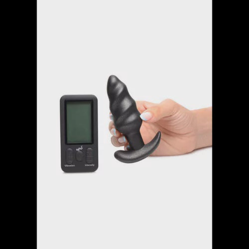 Vibrating Swirl Plug with Remote Control 25 Speeds
