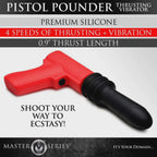 Thrusting Pistola Vibrator Red