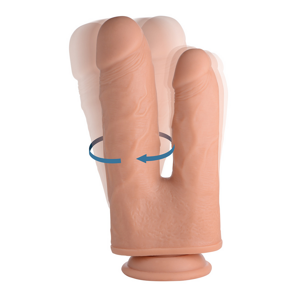 Double Shot Liquid Silicone Double Penetration Dildo