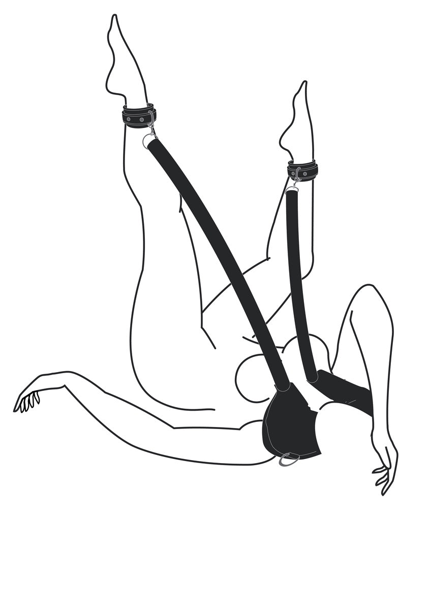 Easytoys Fetish - Pillow & Ankle Cuffs Leg Position Strap