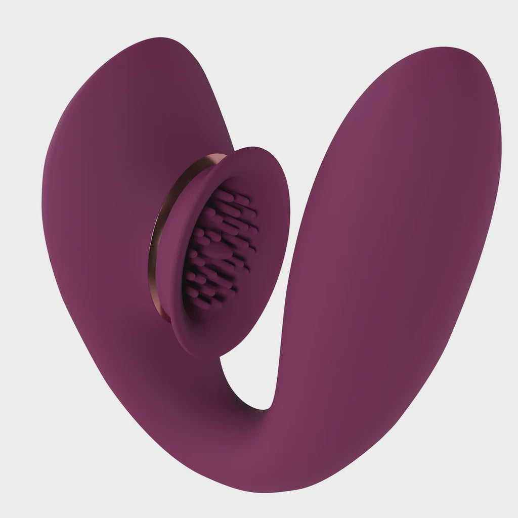 Twitch 3 Rechargeable Vibrator and Suction Burgundy