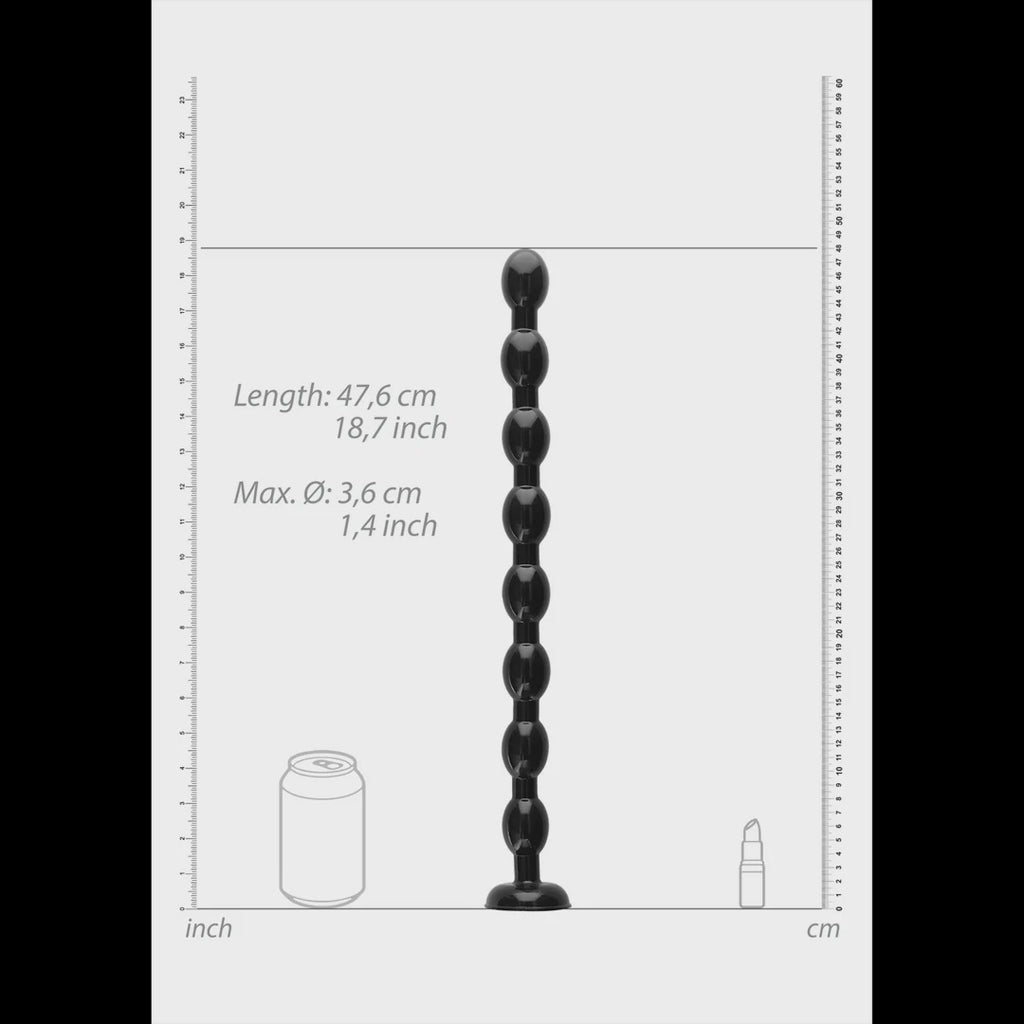 Ass Snake Beaded Dildo - 19" / 48 cm