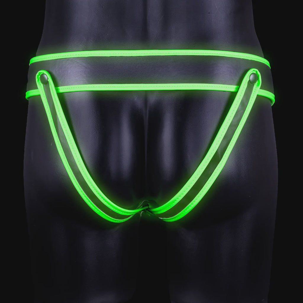 Striped Jockstrap - Glow in the Dark - Neon