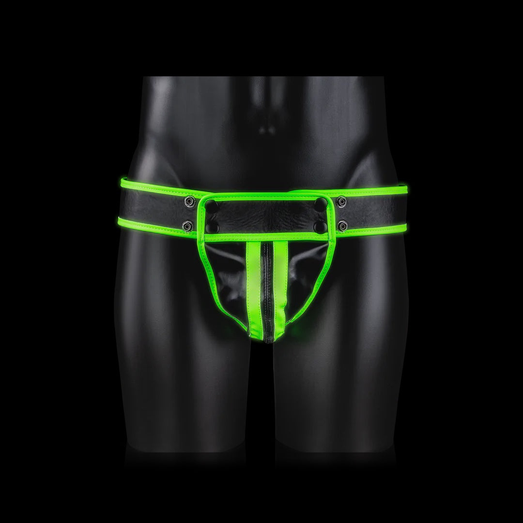 Striped Jockstrap - Glow in the Dark - Neon