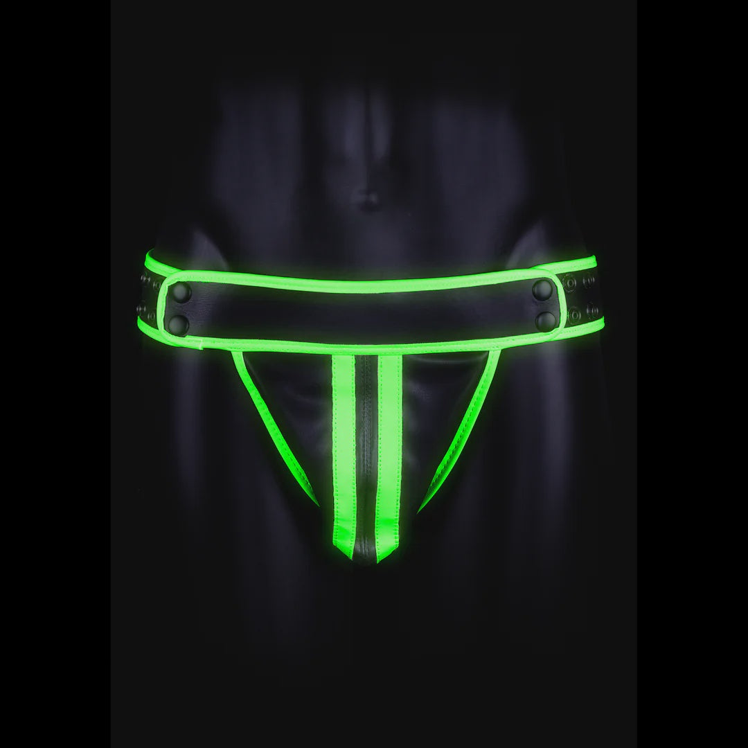 Striped Jockstrap - Glow in the Dark - Neon