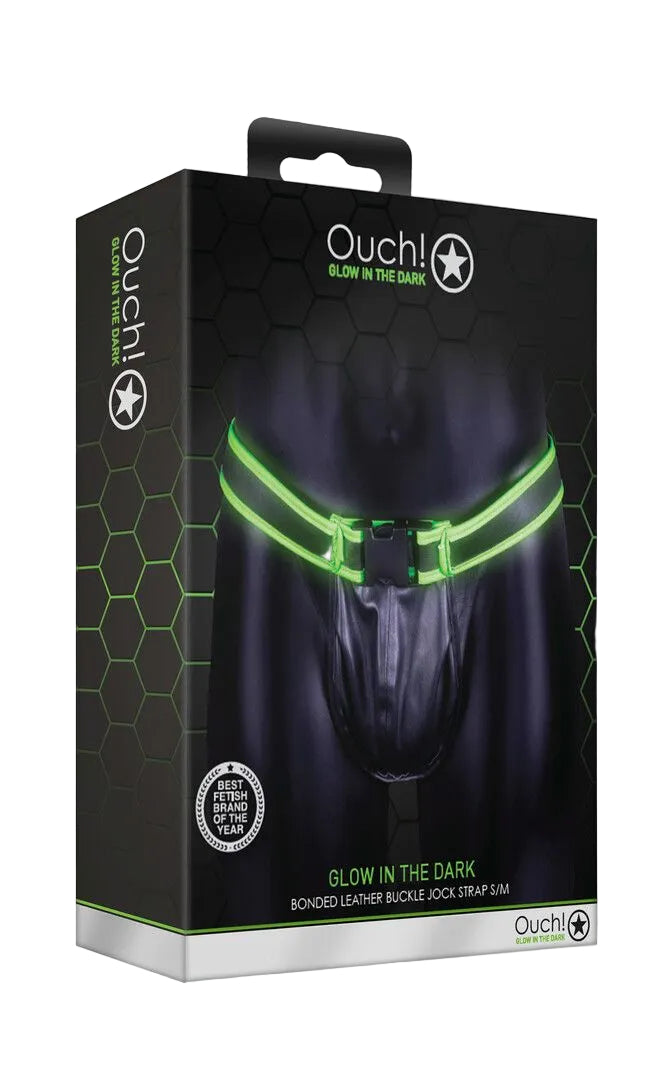 Ouch! Jockstrap met Gesp Glow in the Dark S/M