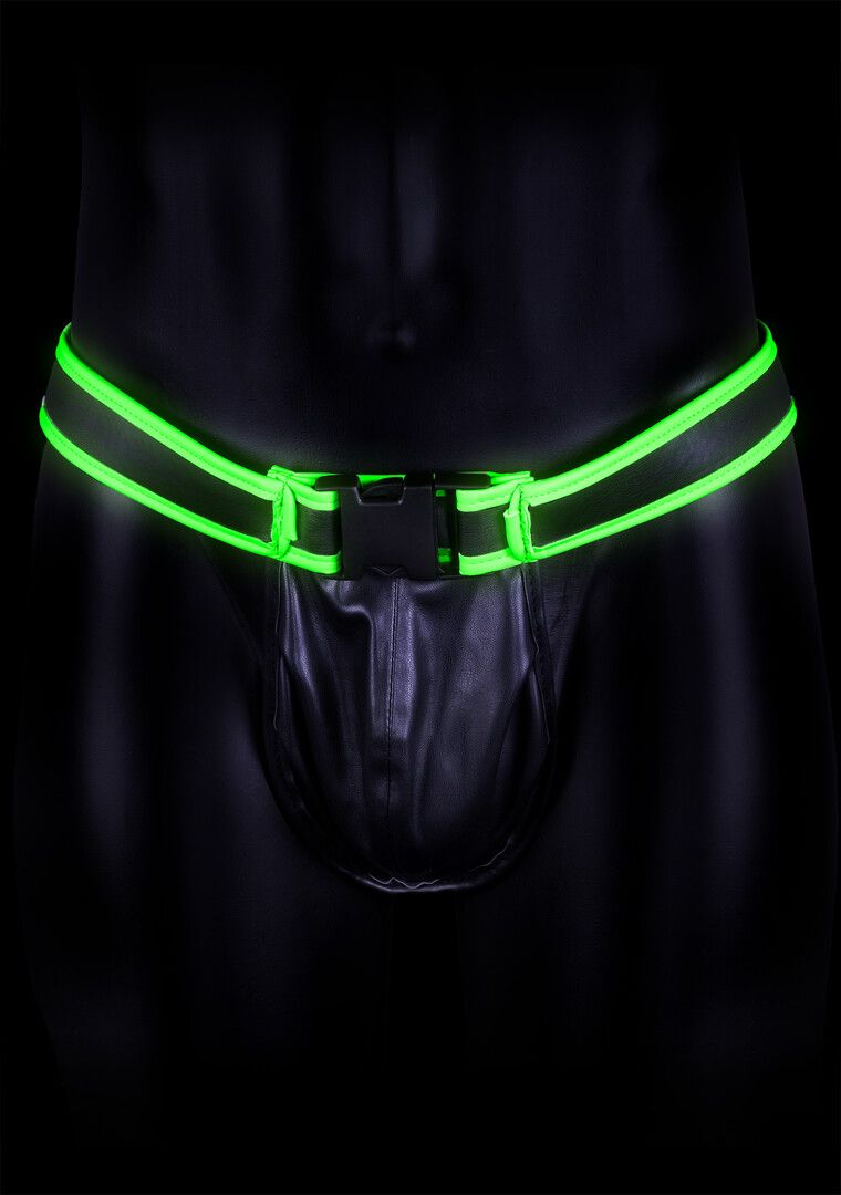 Ouch! Jockstrap met Gesp Glow in the Dark S/M