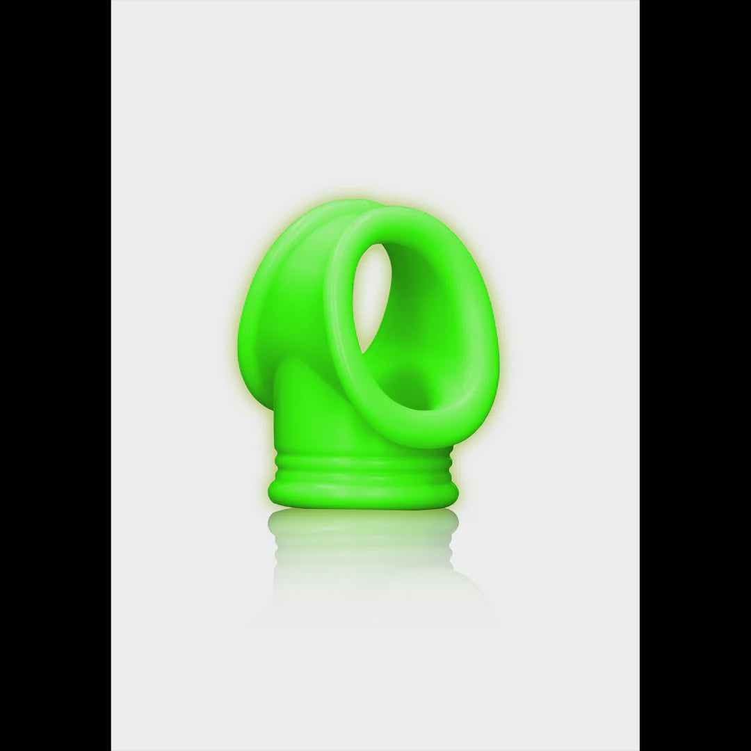 Cockring & Ball Strap - Glow in the Dark ouch!