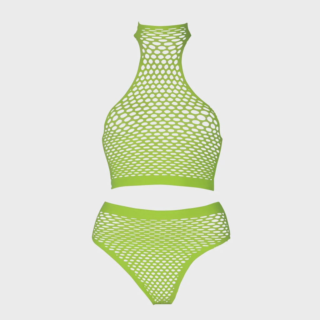 Ouch! 2-Delige Lingeriset Neon