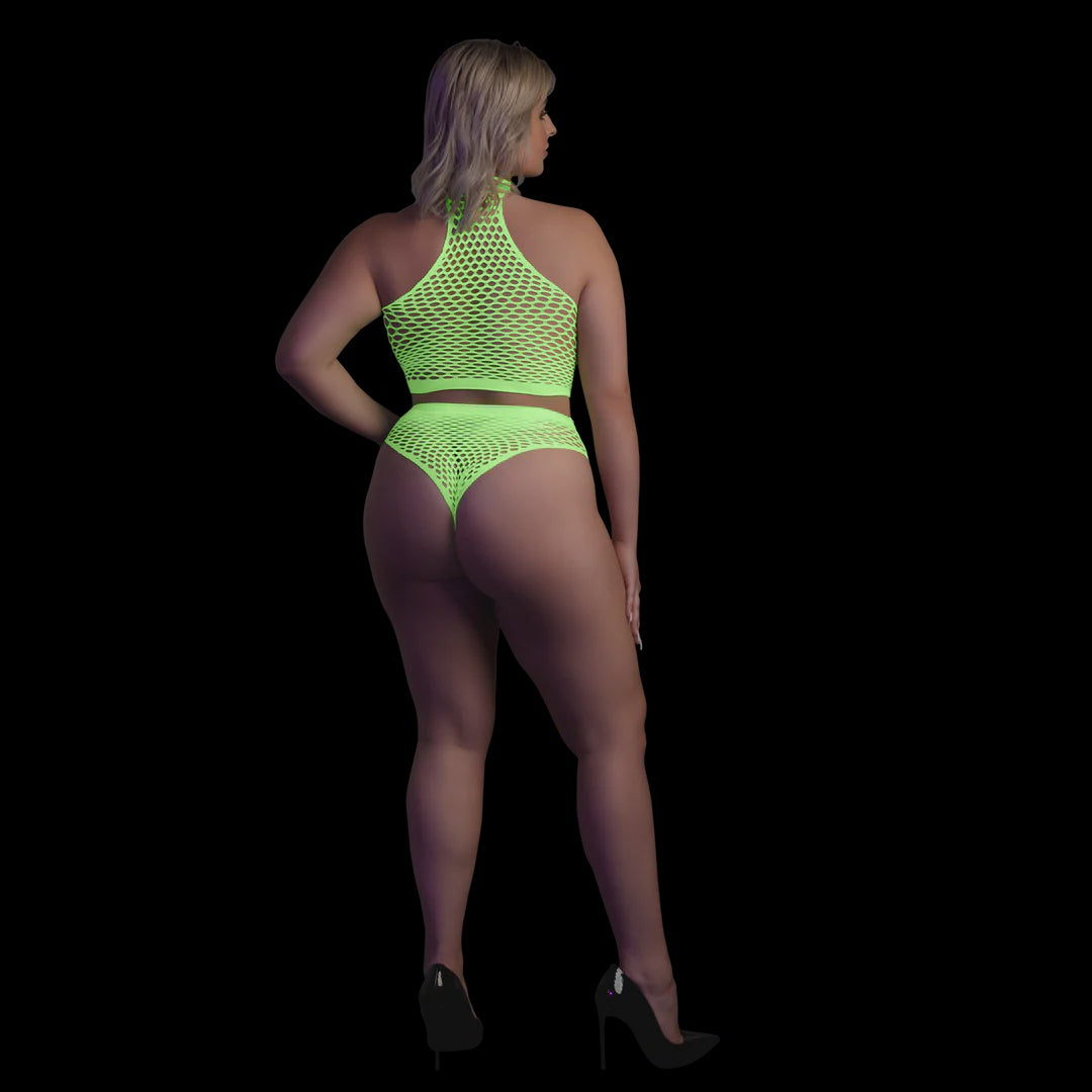 Ouch! 2-Delige Lingeriset Neon