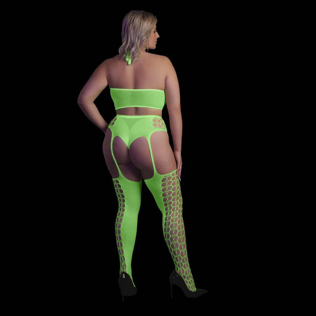 Ouch! 2-Delige Set Met Croptop Neon