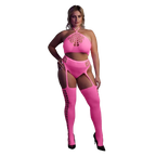 Ouch! 2-Delige Set Met Croptop Neon Pink