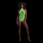 Body with Halter Neck - One Size - Neon Green