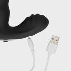 Beaded Vibrerende Prostaat Massager met Afstandsbediening - Zwart