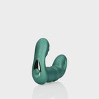 Vibrerende prostaatstimulator met kralen en afstandsbediening  Metallic Groen