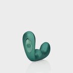 Puntige vibrerende prostaatstimulator met afstandsbediening - Metallic Groen