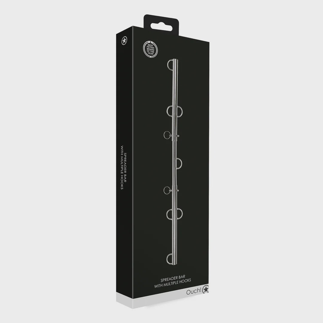 Spreader Bar with Multiple Hooks - Silver