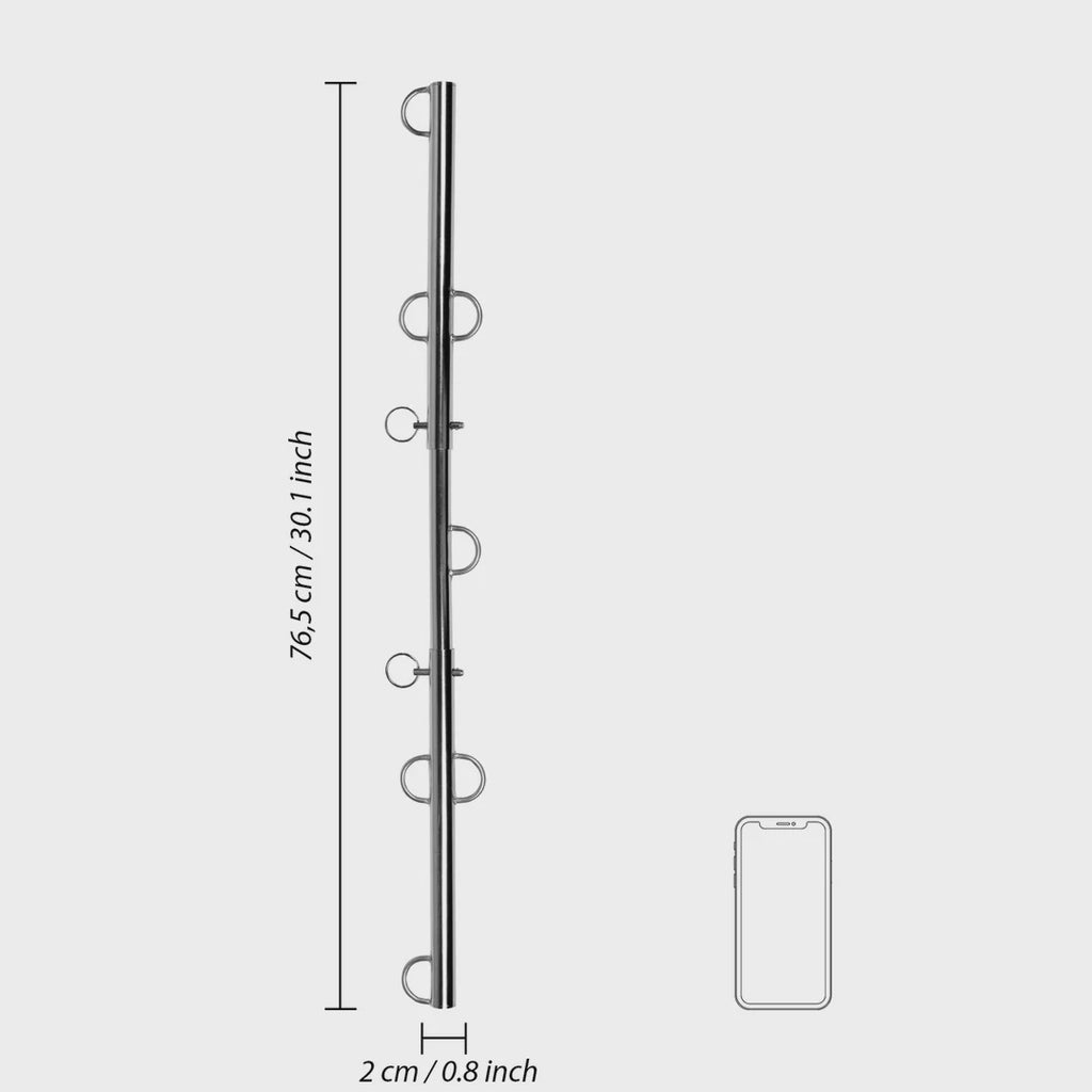 Spreader Bar with Multiple Hooks - Silver