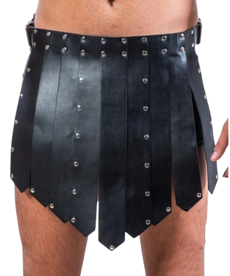 Heren Kilt Gladiator Rok Zwart