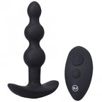 Beaded Vibe Silicone Anal Plug with Remote Control