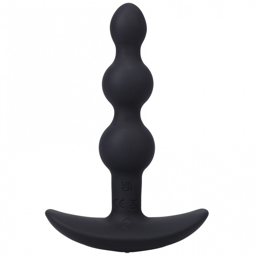 Beaded Vibe Silicone Anal Plug with Remote Control