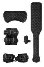 Adam & Eve Fetish Dreams Beginner 4 Piece Bondage Set - Paddle, Cuffs & Blindfold