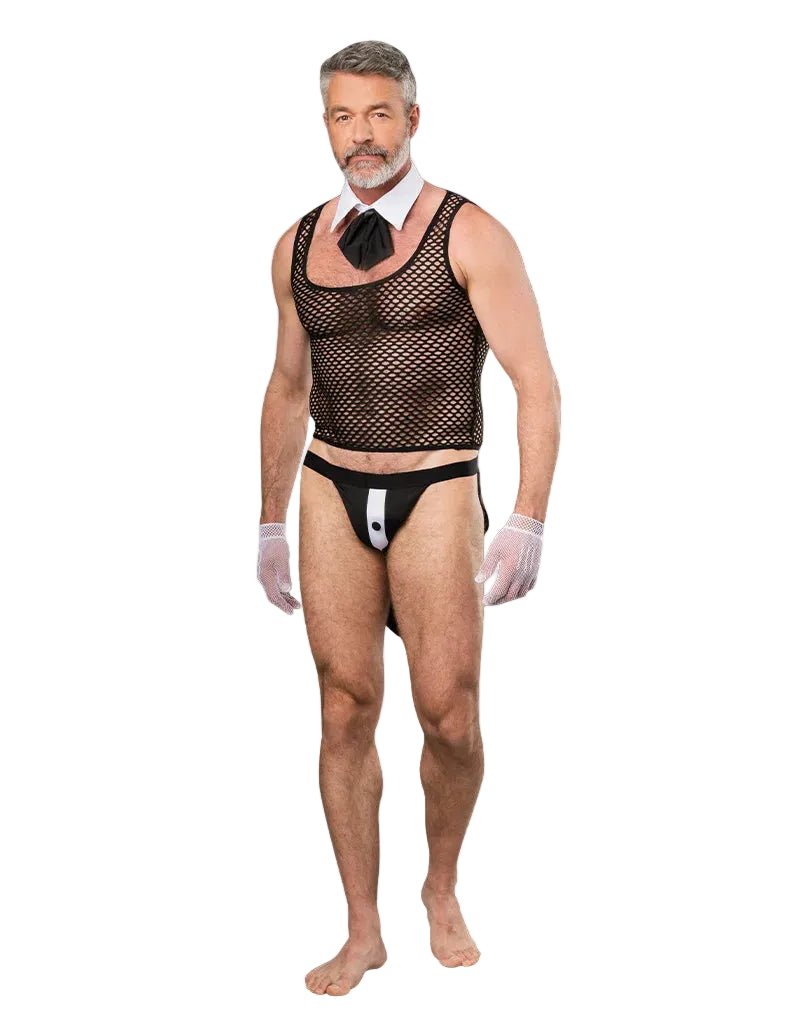 Amorable Sexy Gigolo Set Zwart/Wit - Private Fun