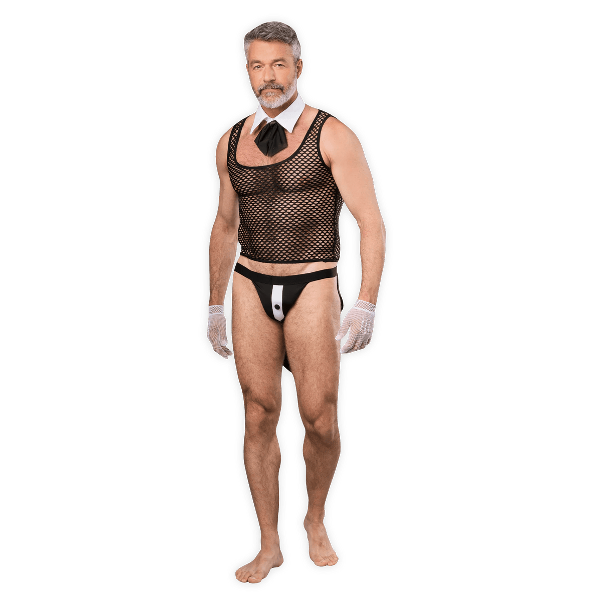 Amorable Sexy Gigolo Set Zwart/Wit - Private Fun