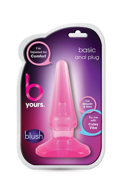 B YOURS BASIC ANAL PLUG ROZE